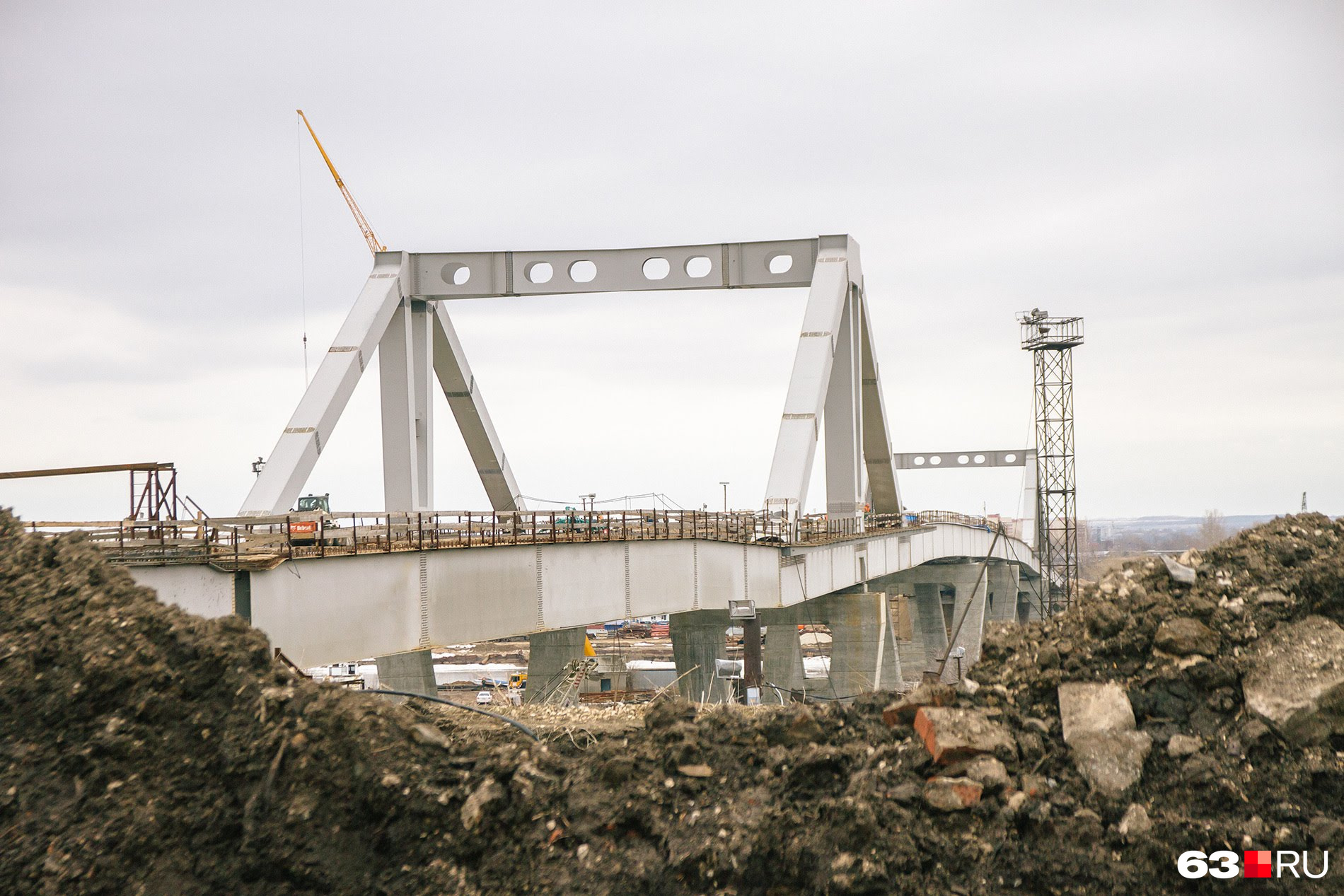 Ход строительства фрунзенского моста