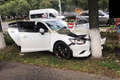 Пострадал ребенок: водитель на Mazda на полном ходу врезался в дерево в Уфе