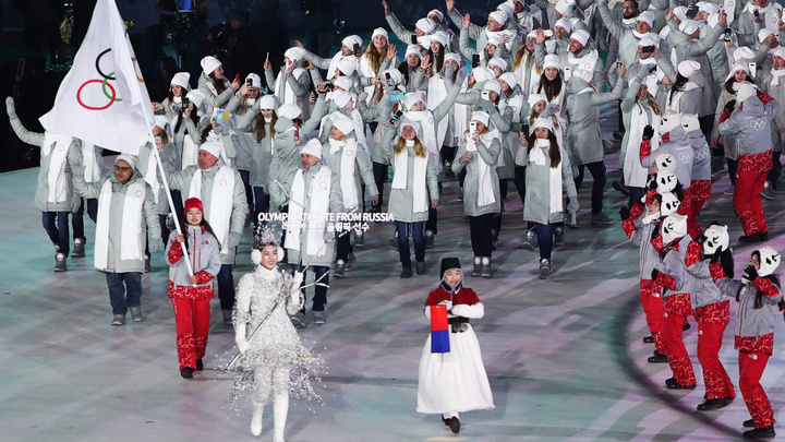 Россия прошла под нейтральным флагом: в Корее открыли Олимпийские игры