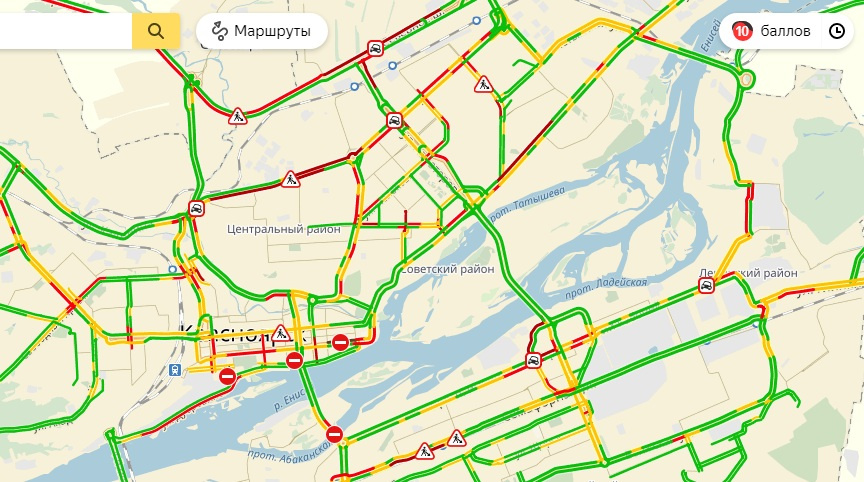 Баллы пробок в екатеринбурге