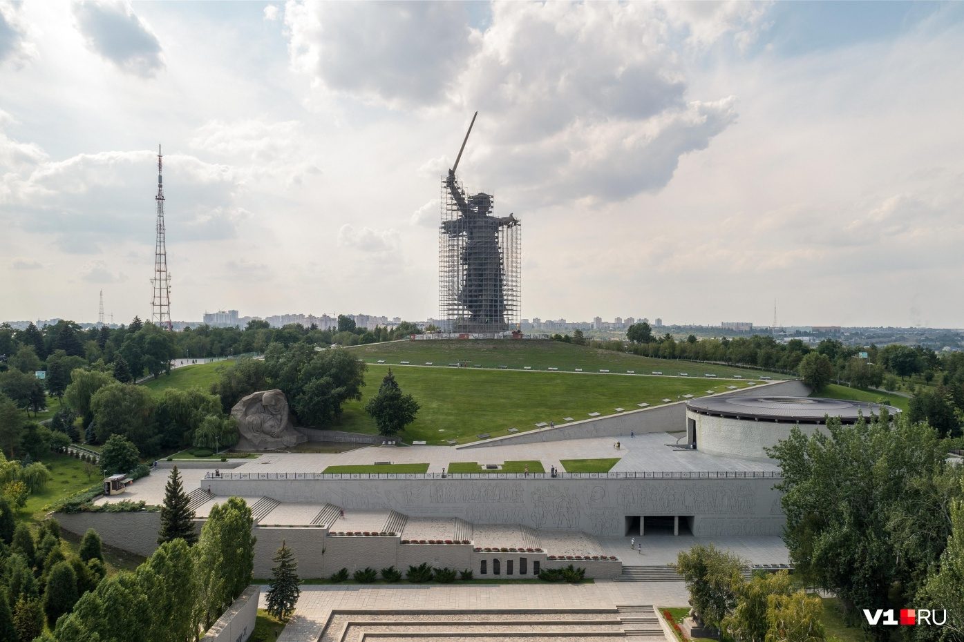 Как строили родину мать в волгограде фото