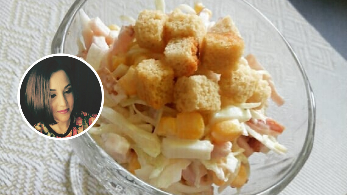 Для салата можно использовать любой мясной продукт на ваш вкус — карбонад, вареную или копченую курицу, колбасу, ветчину Для салата можно использовать любой мясной продукт на ваш вкус — карбонад, вареную или копченую курицу, колбасу, ветчину