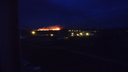 Сильный пожар вспыхнул в Кировском районе