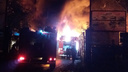 Крупный пожар в Мочище оставил без света два района Новосибирска