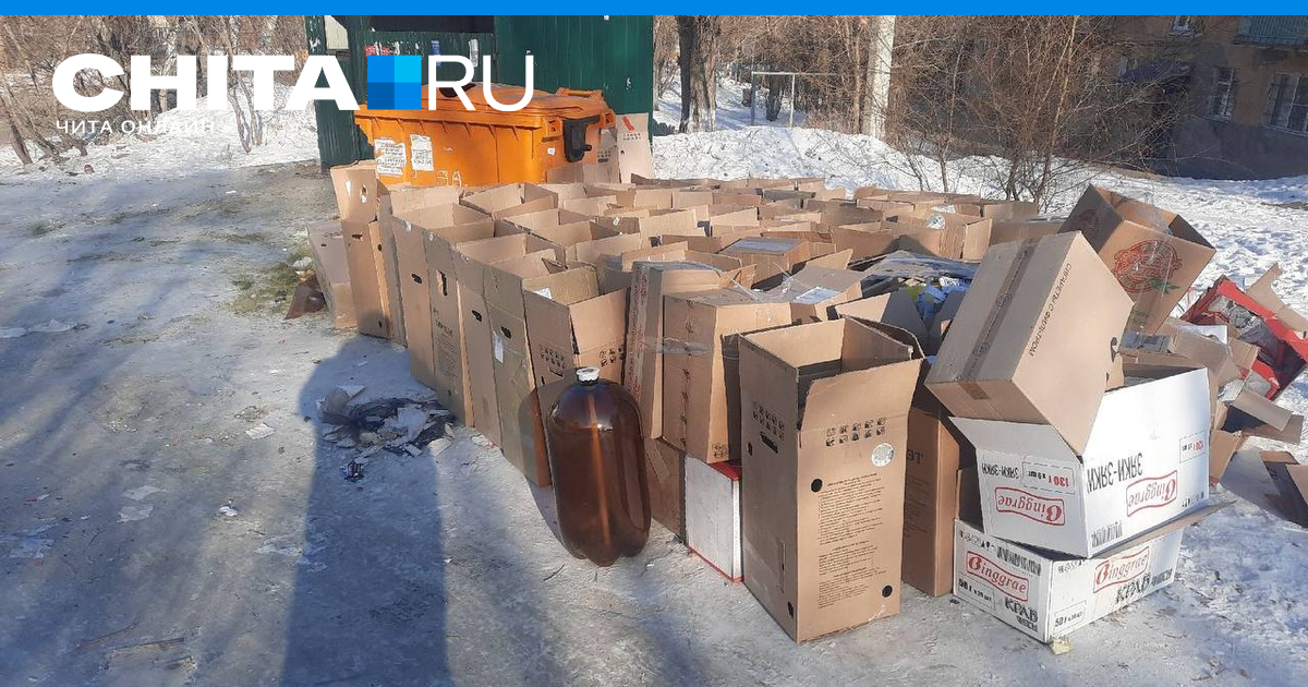 Круглосуточный бар завалил мусором контейнерную площадку у дома в Чите ...