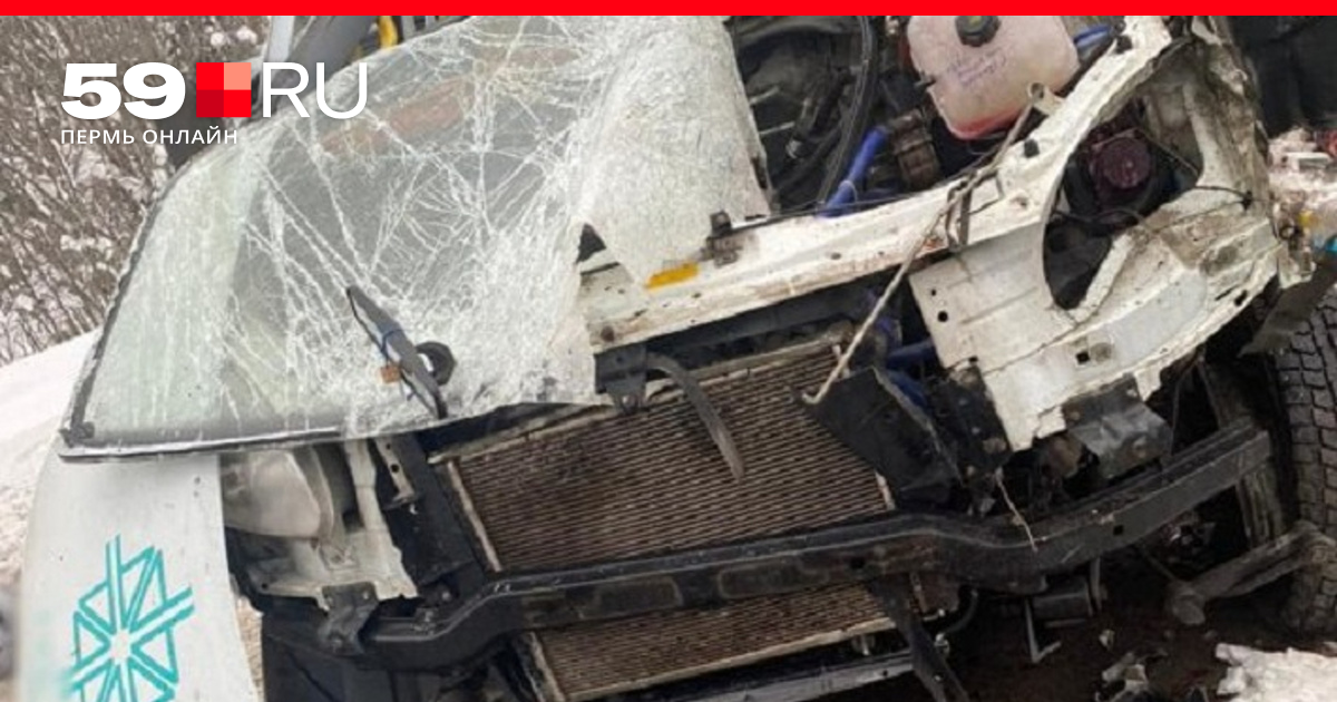 ДТП с Газелью ГКБ № 4 и грузовым автомобилем на трассе Кунгур ...