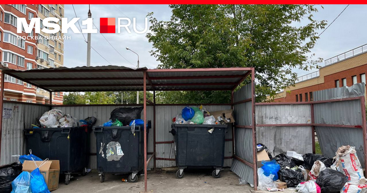 В Домодедово на улице Кирова 17–1 жильцам не вывезли мусор, выставили ...