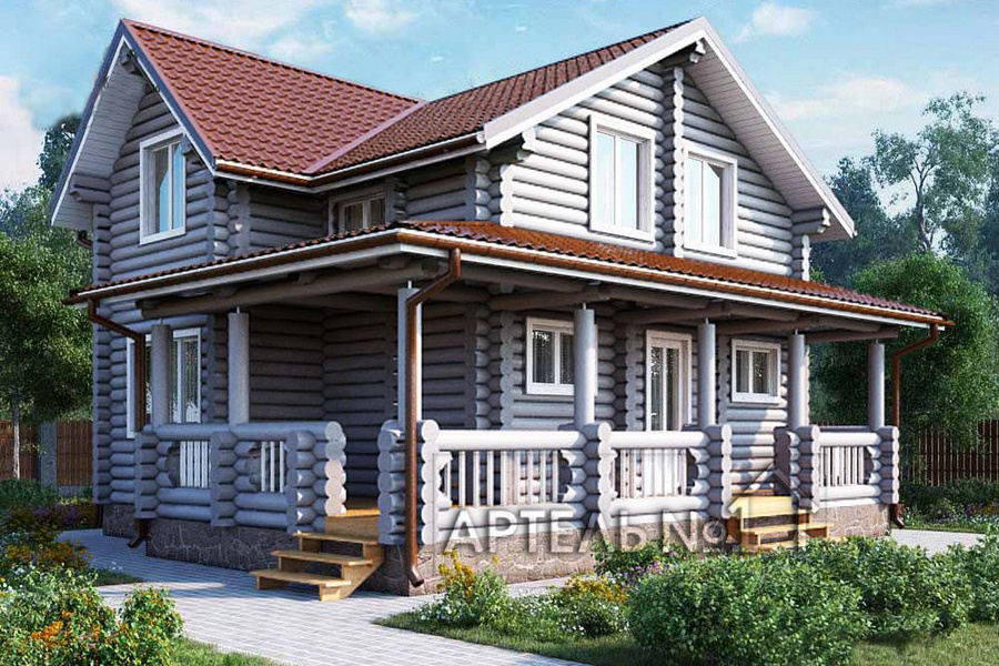 Универсальный проект «Сказка 103» (120,4 кв. м) подойдет как для загородного дома, так и для постоянного проживания. Стоимость дома с участком — <nobr><b>1 474 482 рубля.</b></nobr>