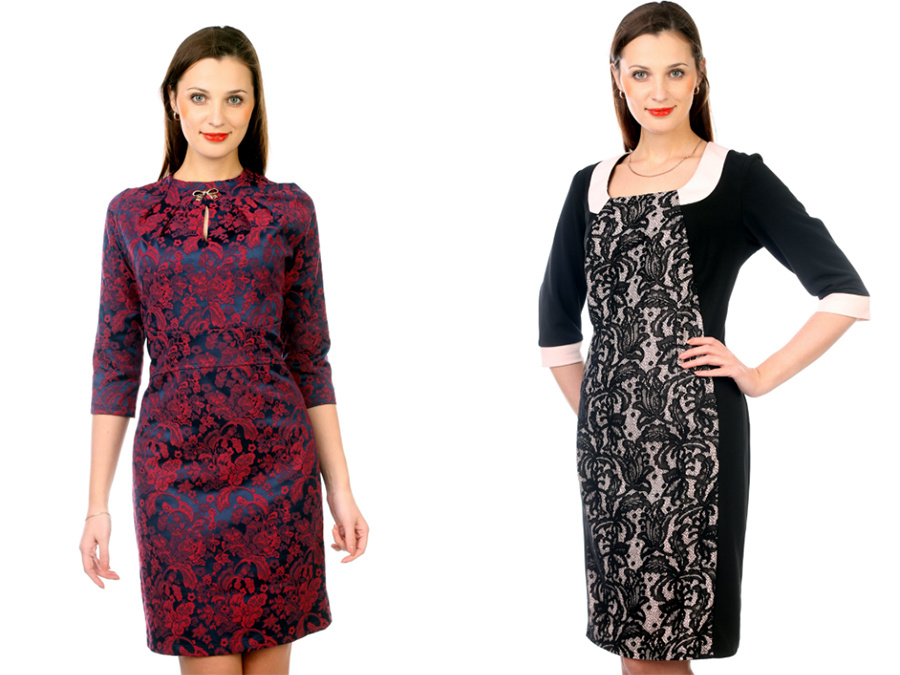 Модель платья размера «плюс» из добротных тканей помогает вам быть элегантной. <price>2800 руб.</price>