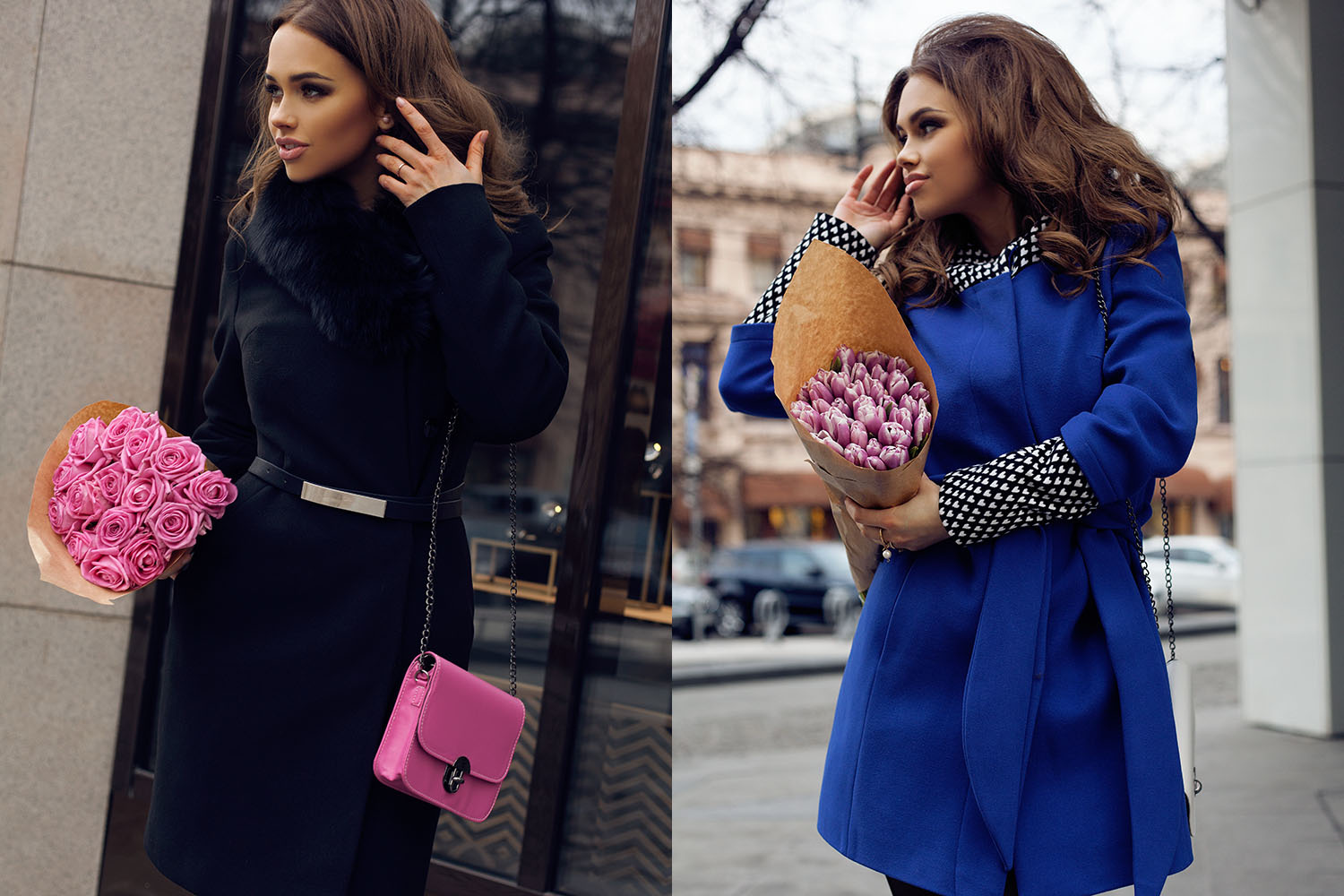 Максимально деловые, восторженно-романтические, в стиле «кэжуал» — в новой коллекции MALINA Fashion есть пальто на любой вкус. Лучше поторопиться, ведь все самое красивое, как известно, получают первые! Слева: пальто с натуральным мехом лисы <price>12 500 руб</price>., справа: пальто <price>11 500 руб.</price>