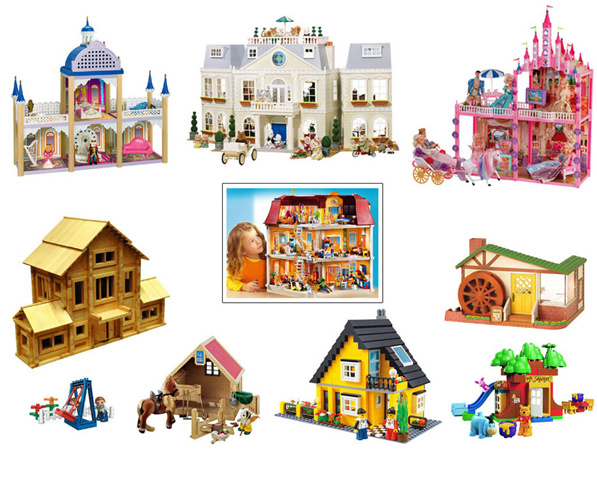 Кукольные домики, сказочные замки из разных ценовых категорий прекрасно сочетаются между собой и могут вырасти в целый город