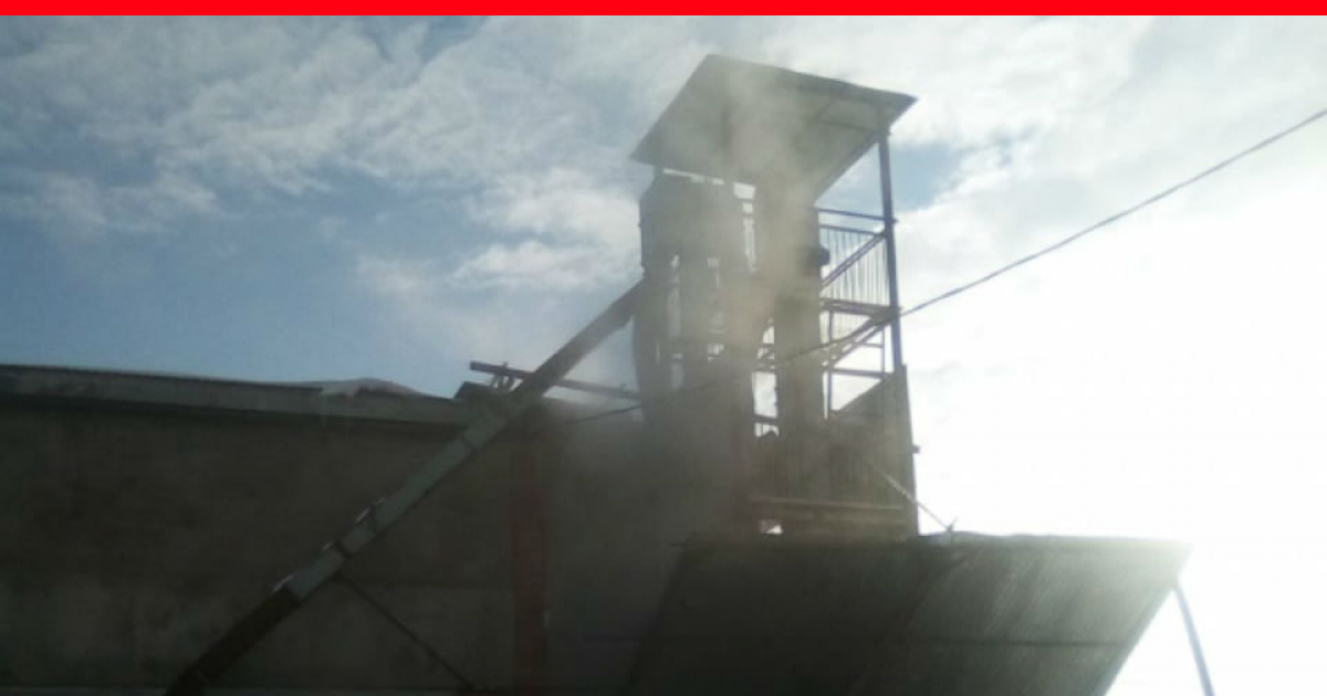 Погода русский саскуль. Пожар на зерносушилке. Пожар в Гафурийском районе