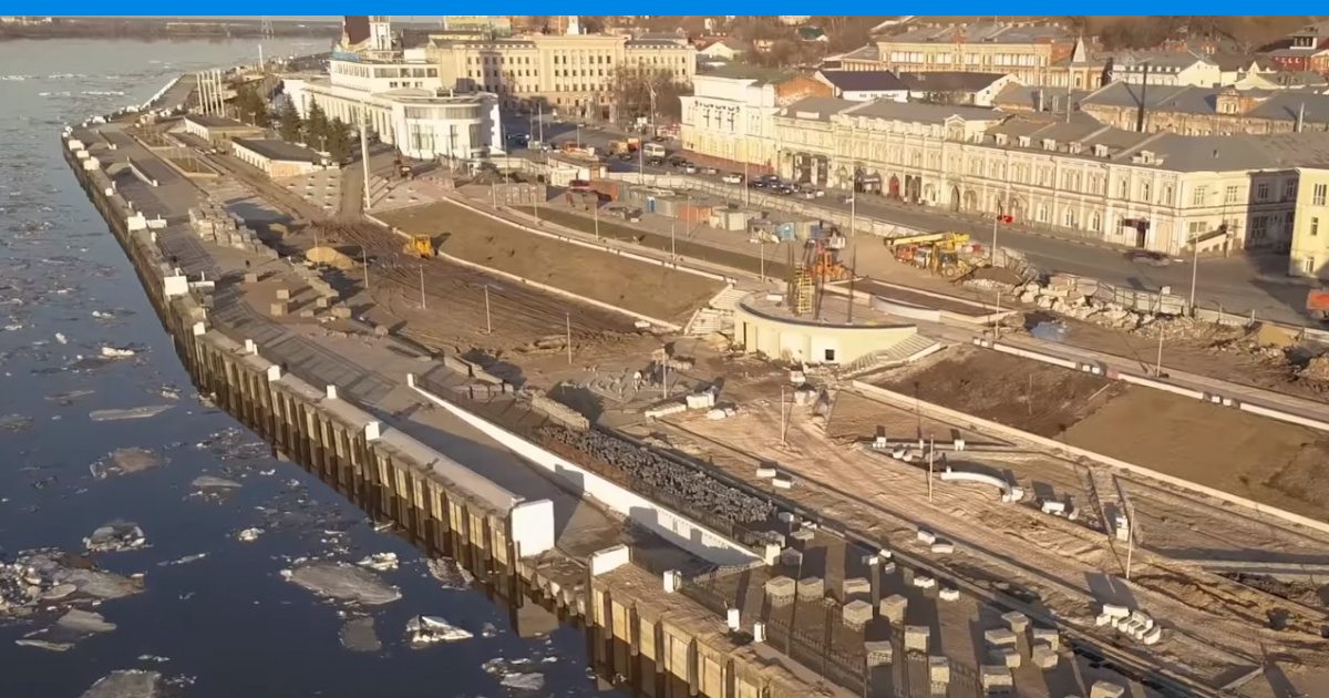 Нижневолжская набережная в нижнем новгороде
