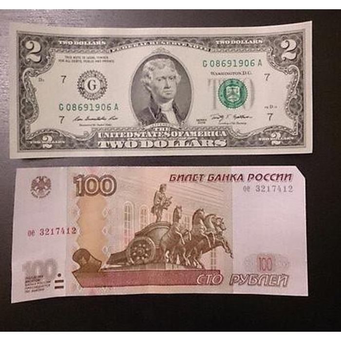 3 доллара в рублях 2024