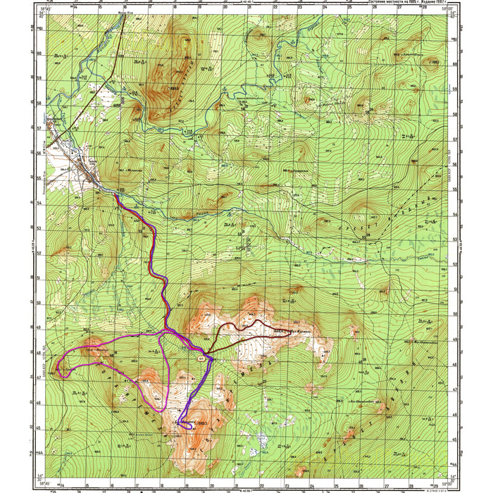 Иремель карта маршрута