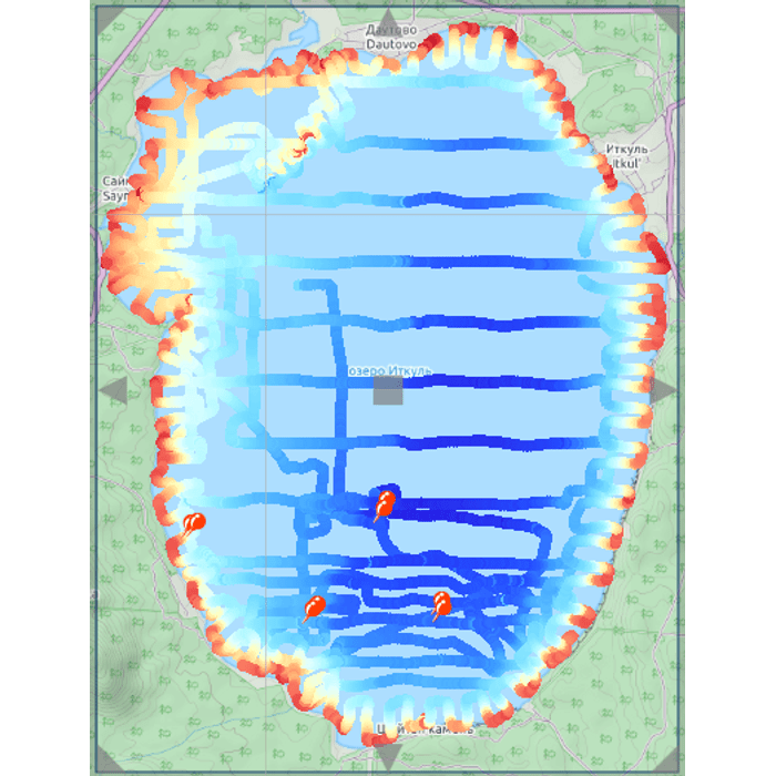 Иткуль карта глубин