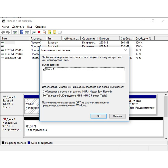 Стиль разделов gpt mbr. Не отображается жёсткий диск в Windows 10. Типы стилей разделов в управлении дисками. Не видит жёсткий диск Windows 10. Стиль разделов.