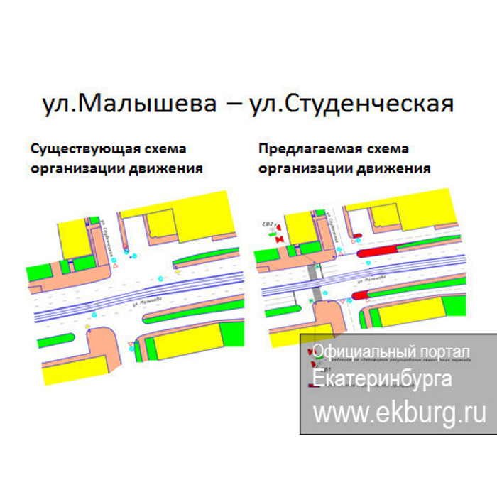 Схема движения екатеринбург. Перекресток ул. Малышева/ул. Московская. Схема улицы Малышева Екатеринбург. Схема перекрестка Восточная-Малышева. Схема движения на перекрестке Гагарина и Малышева в Екатеринбурге.