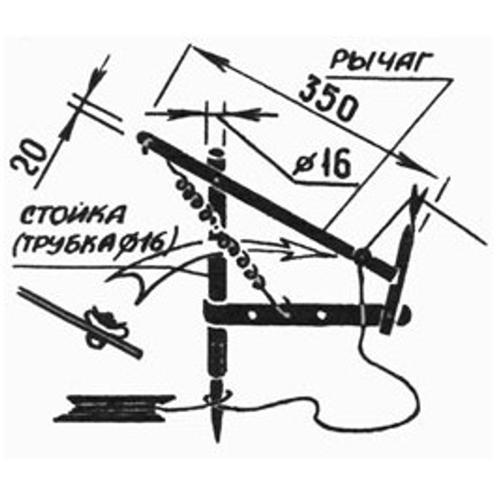 Подсекатель для донной удочки своими руками чертежи