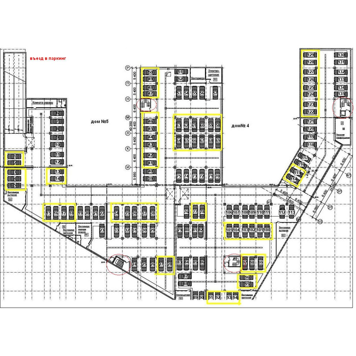 Схема паркинга жк 1147