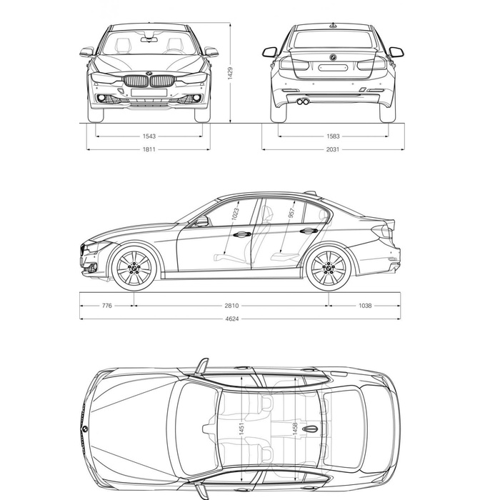 Bmw m5 чертеж