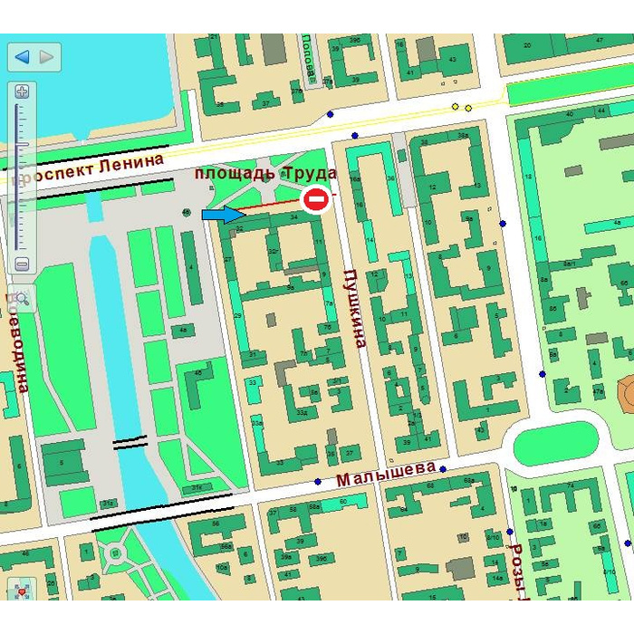 Карта улицы горького. Движение по ул Горького Курск. Нижний Новгород Пушкина 8 на карте. Ул Горького 23 на карте.