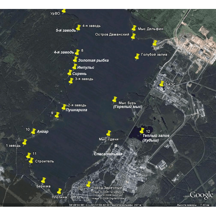 Верхнемакаровское водохранилище карта - 94 фото