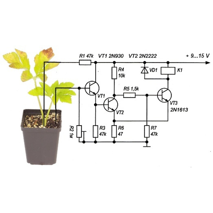 Датчик влажности почвы своими руками схема - 94 фото