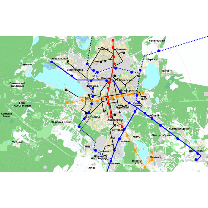 Проект метро екатеринбурга