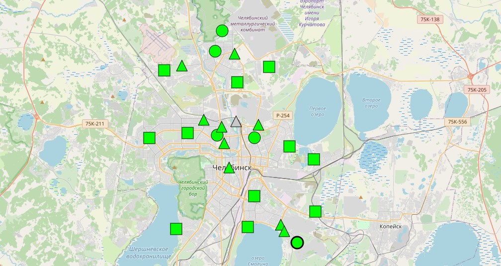 Карта экологии челябинска