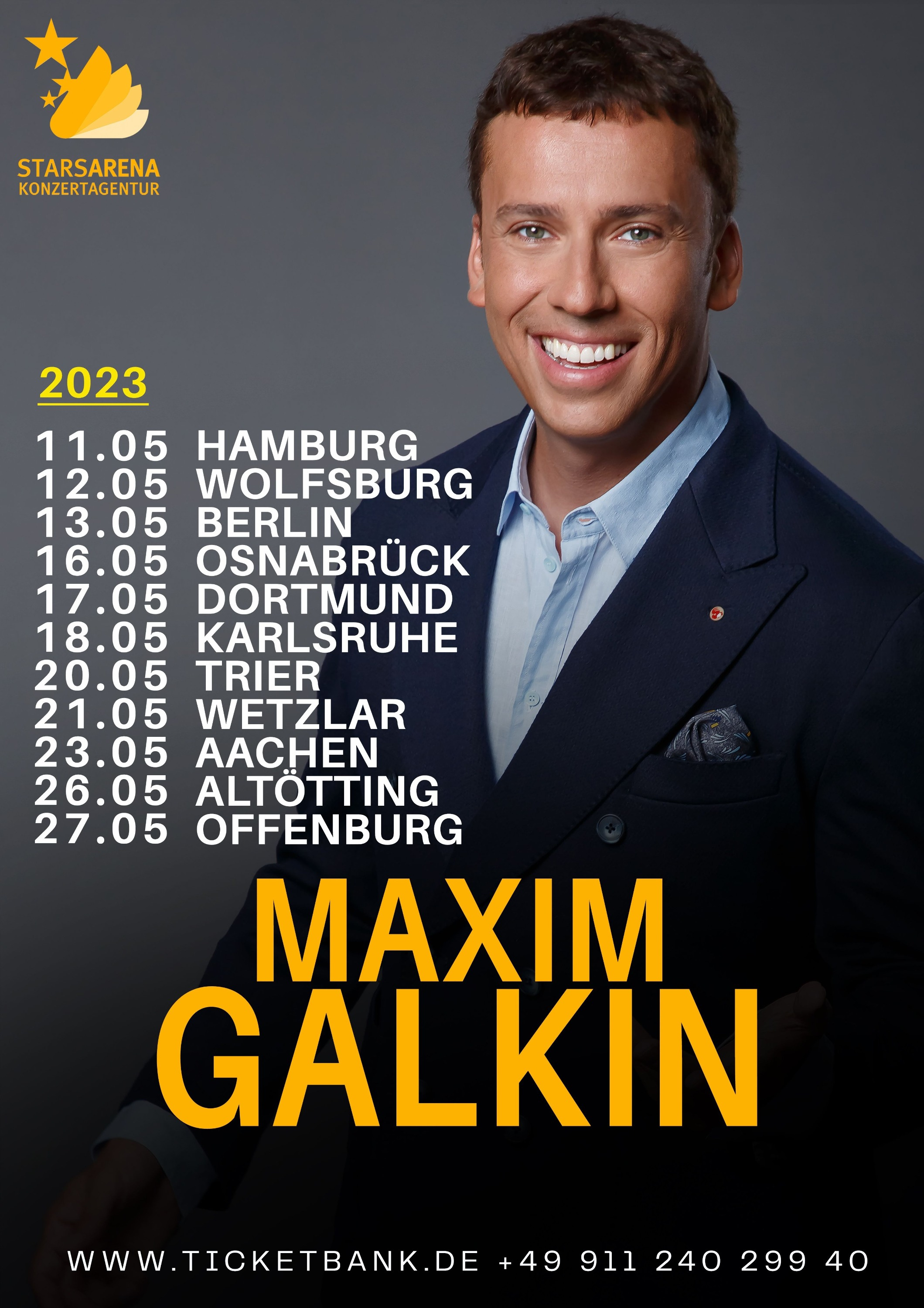 В мае Максим Галкин* приедет с сольной программой в Германию