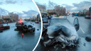 Сибиряк на машине влетел в бетонное ограждение: фото покореженной Toyota Sprinter