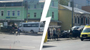«Пять-шесть автомобилей пострадали»: в Ярославле иномарка вылетела на остановку