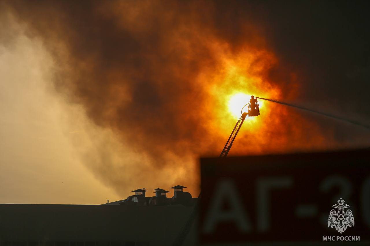 Пожар в Шушарах 13 января
