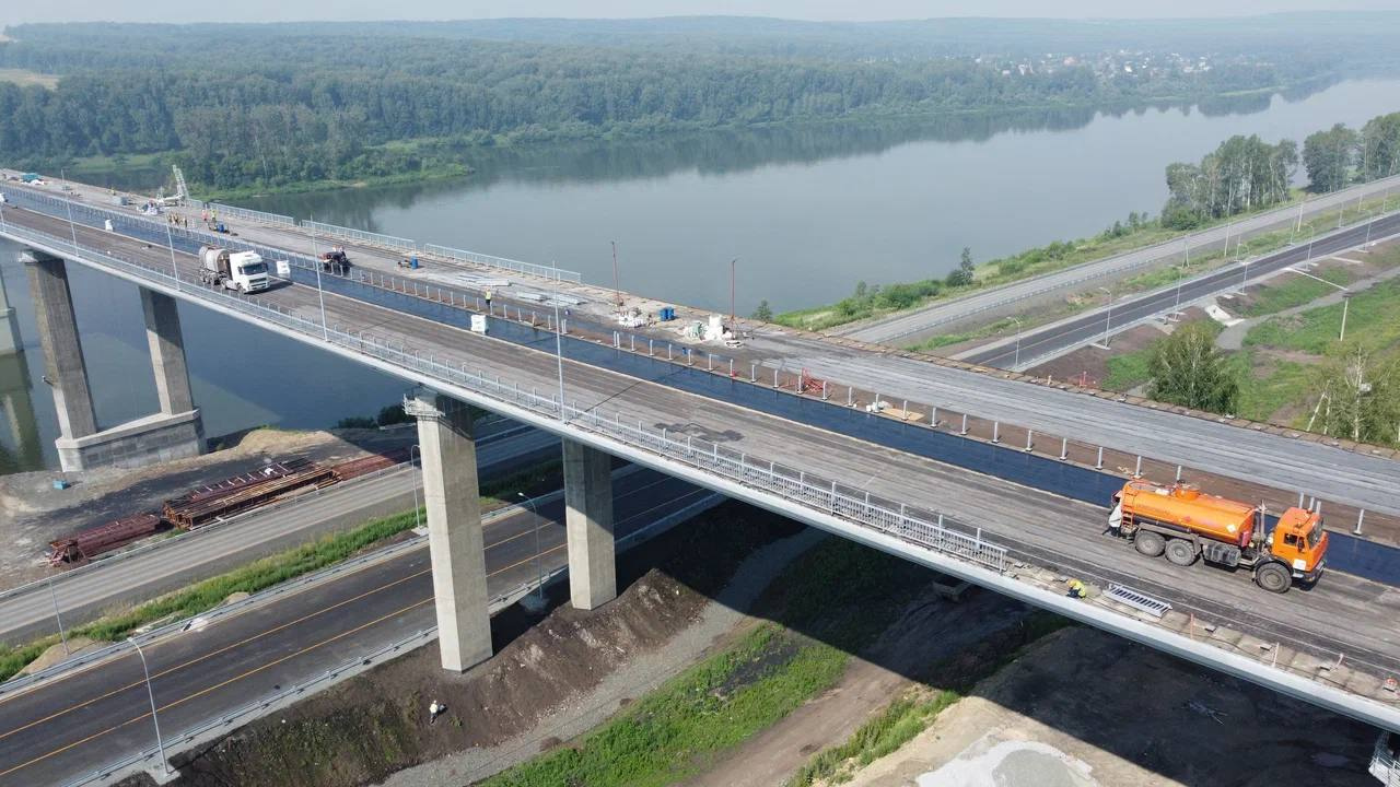 Стройка моста в обход Кемерова выходит на завершающий этап. Его откроют уже осенью