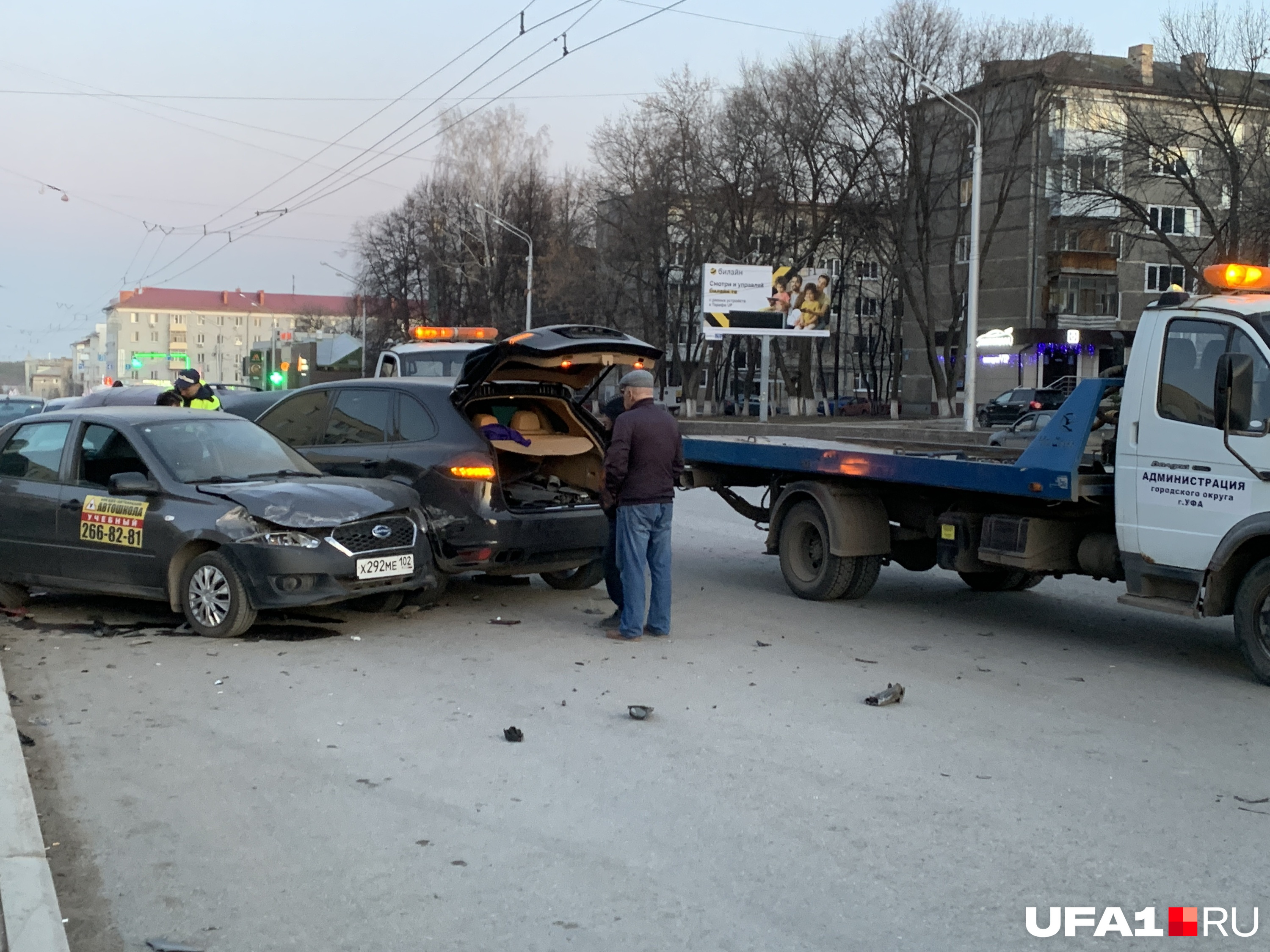 В ДТП поучаствовали две учебные машины