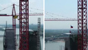 Четвертый мост сняли с высоты птичьего полета в Новосибирске — смотрим захватывающее видео