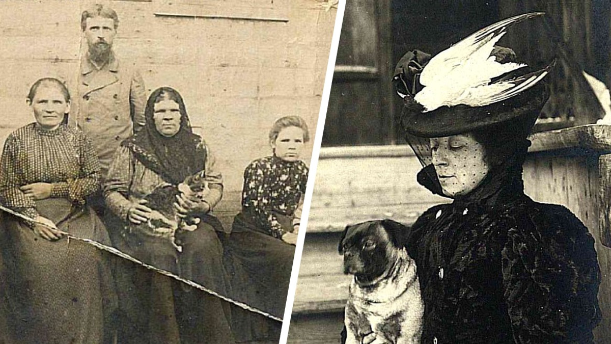 Дама с мопсом и Эльф на четырех лапах: как выглядели фото пермяков с домашними питомцами больше 100 лет назад