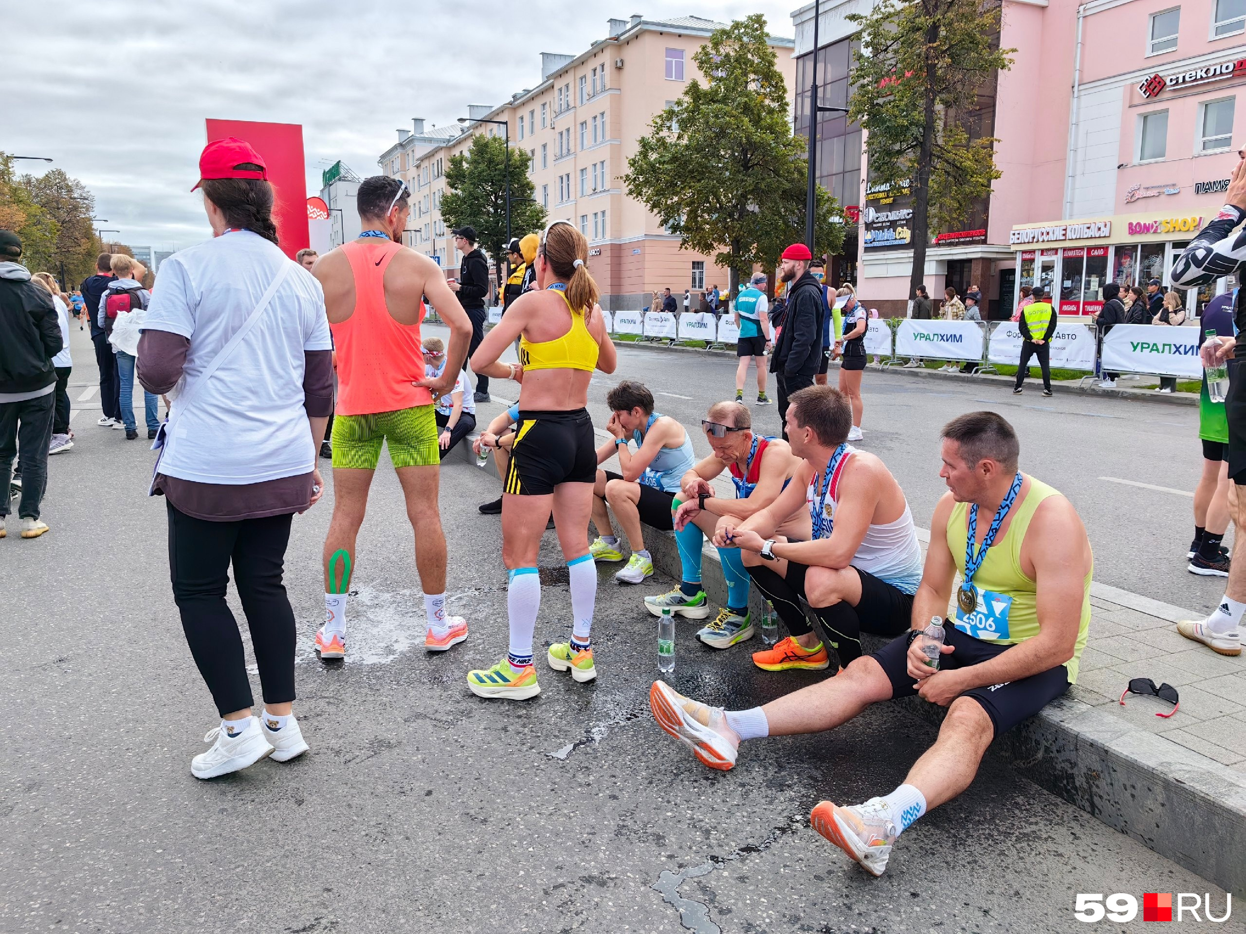 Первые финишировавшие бегуны