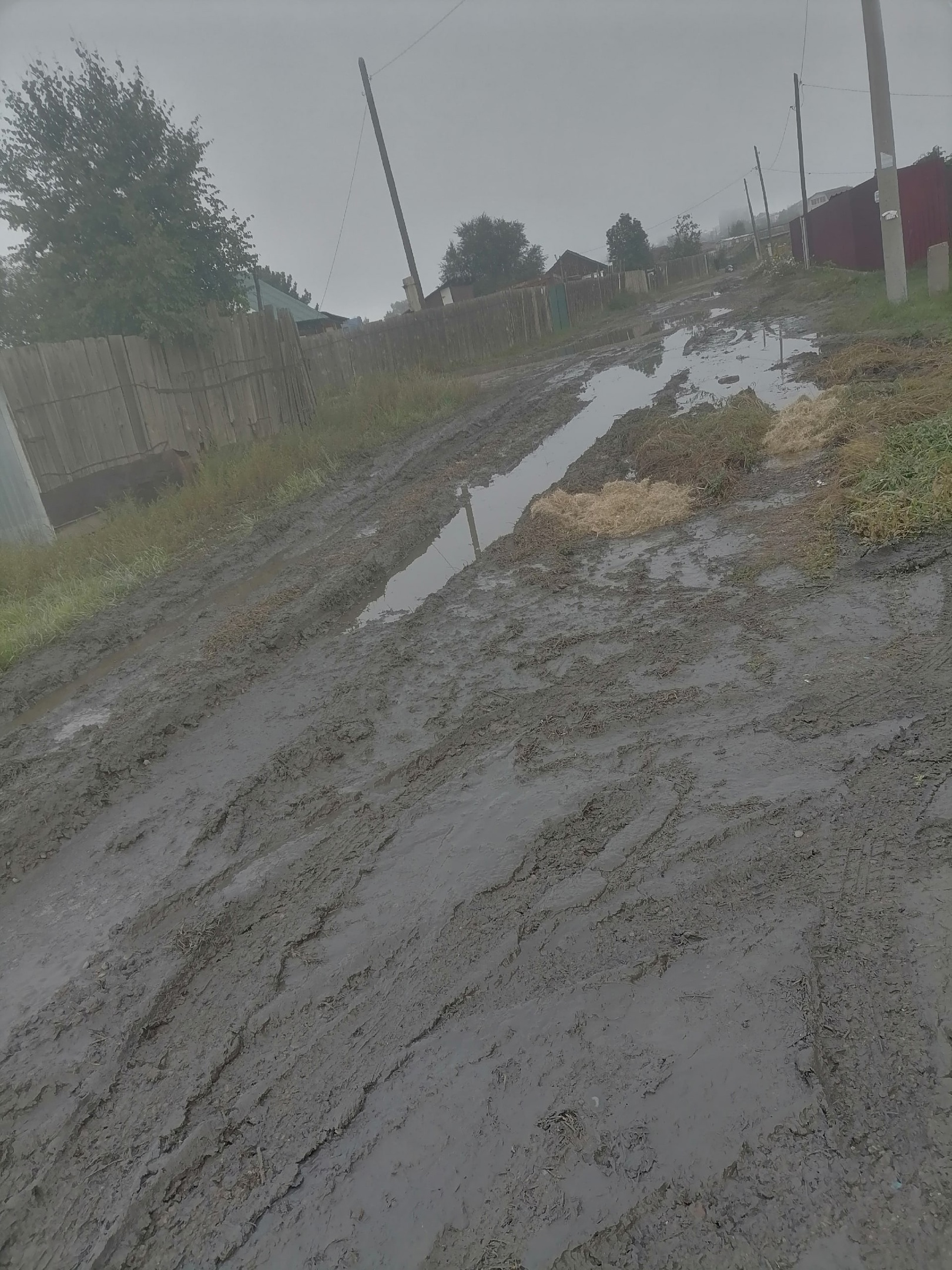 Но добираться до него нужно по таким лужам