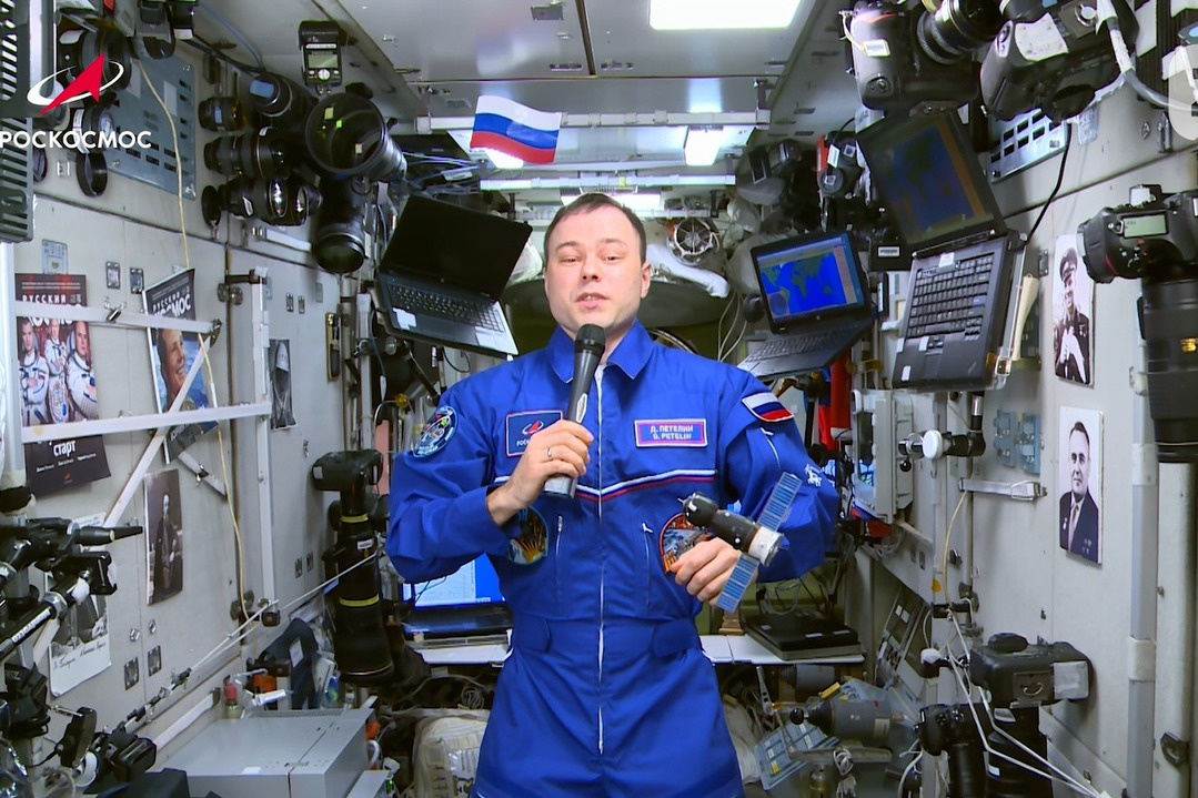 Дмитрий Петелин находится прямо на МКС, в своем первом космическом полете