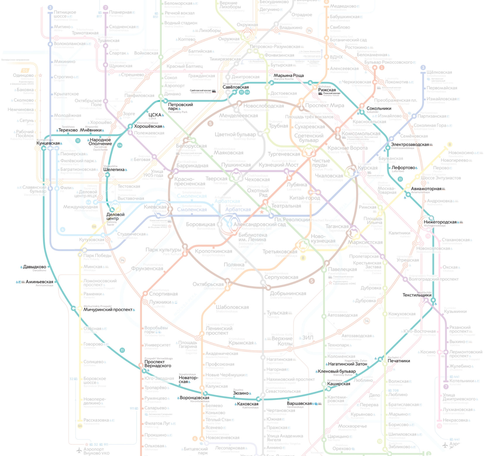 Карта метро с бкл 2023