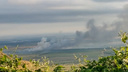 Появилось видео пожара на военном полигоне в Крыму