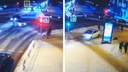Ушел от столкновения на тротуар: видео из Архангельска, где водитель сбил пешехода