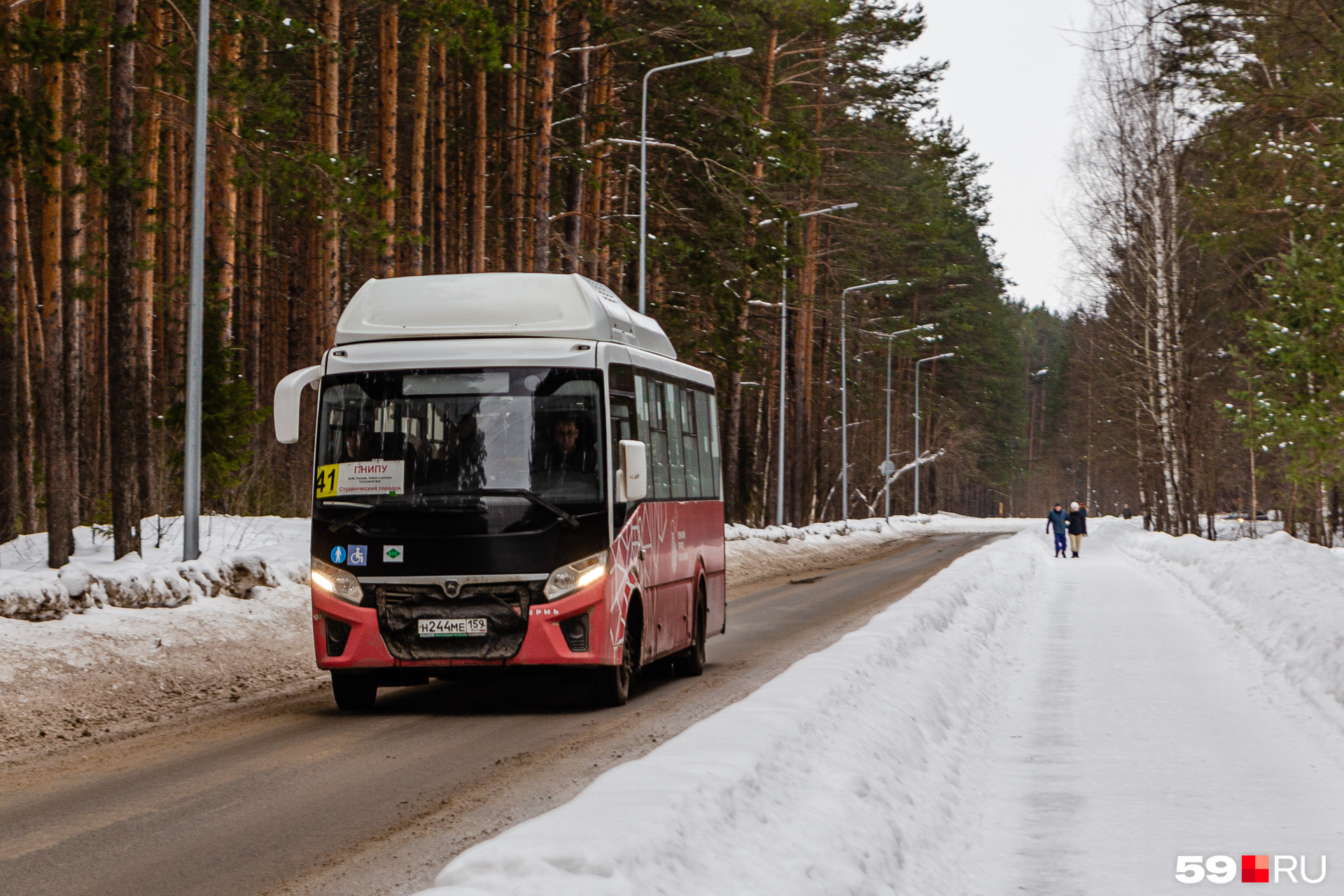 По Студгородку ходит один автобусный маршрут — <nobr class="_">№ 41</nobr>