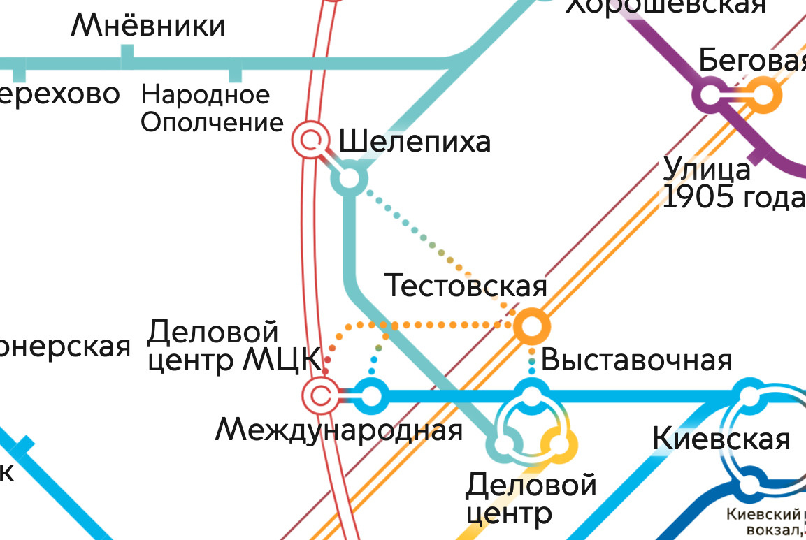 Участок метро от станции «Деловой центр» до «Хорошевской» закроют