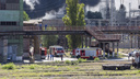 Сильный пожар на заводе «Красный октябрь», очевидцы шлют фото и видео
