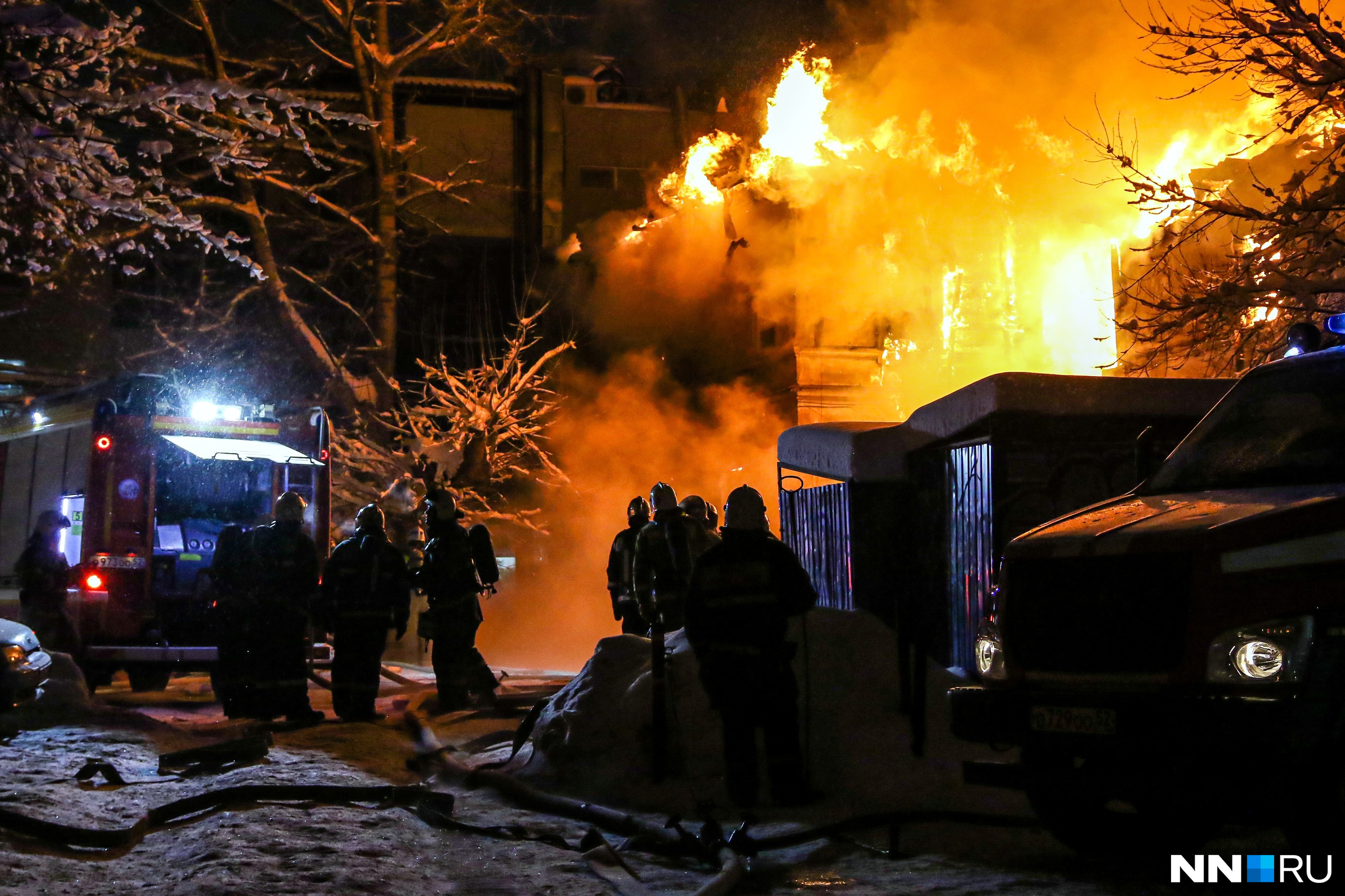 В Лукояновском районе сгорел жилой дом. Два человека погибли
