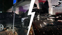 «Даже диски разлетелись передние»: в Ярославской области водитель BMW врезался в здание клуба и погиб