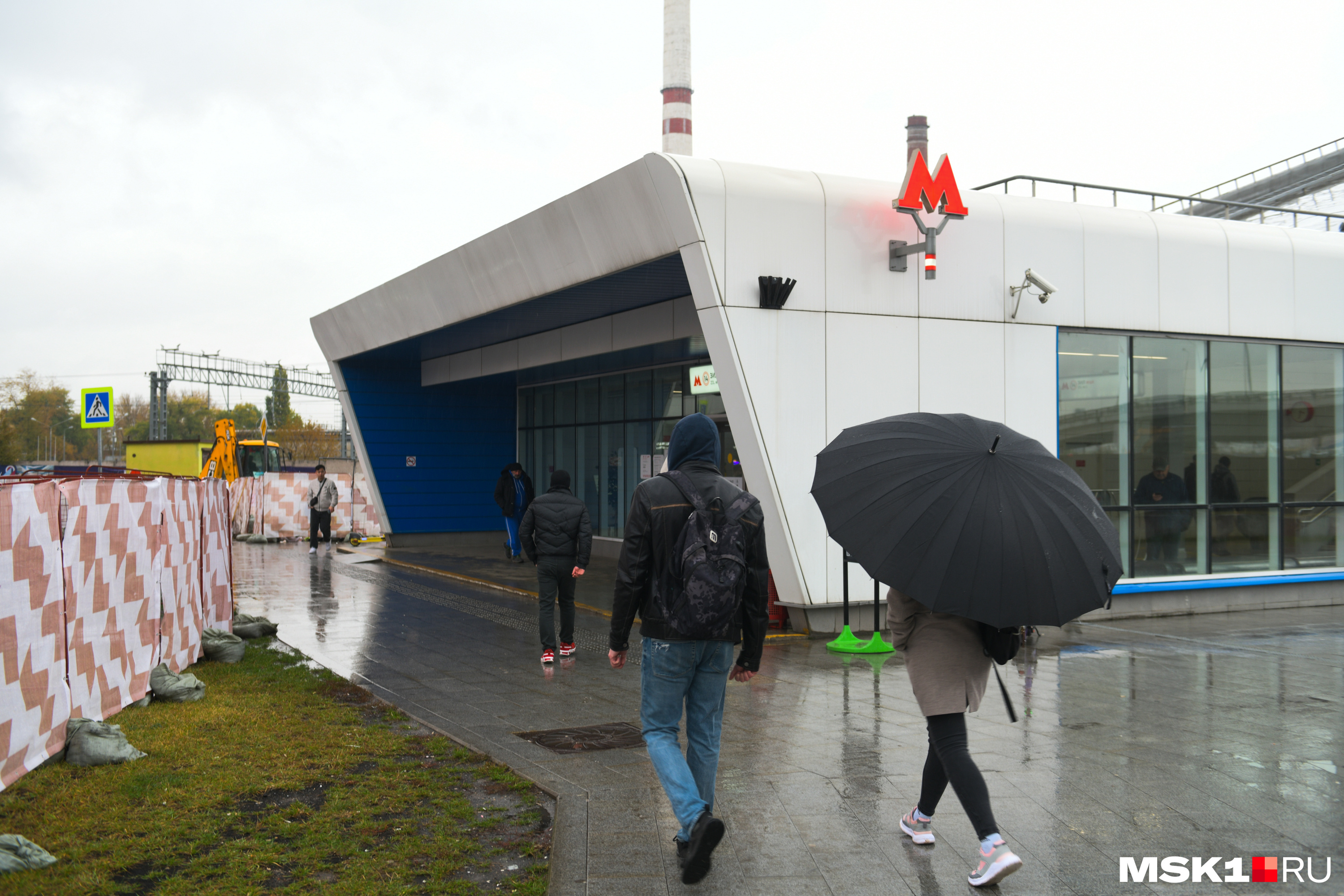 Как выглядит первая станция новой Троицкой линии Московского метрополитена  за год до открытия, что происходит на стройплощадке станции ЗИЛ,  фоторепортаж с изумрудной ветки метро - 18 октября 2023 - msk1.ru